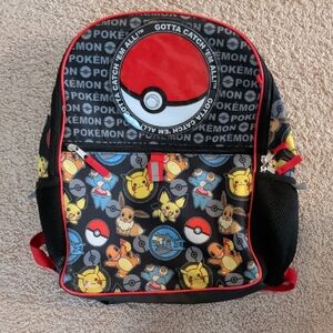 Pokemon Red and Black Kids Backpack